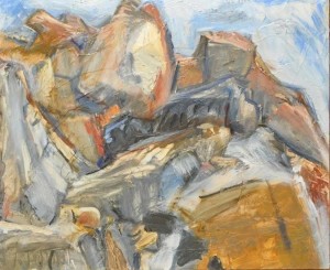 Grey Day Eagles Nest Peak oil 20x24