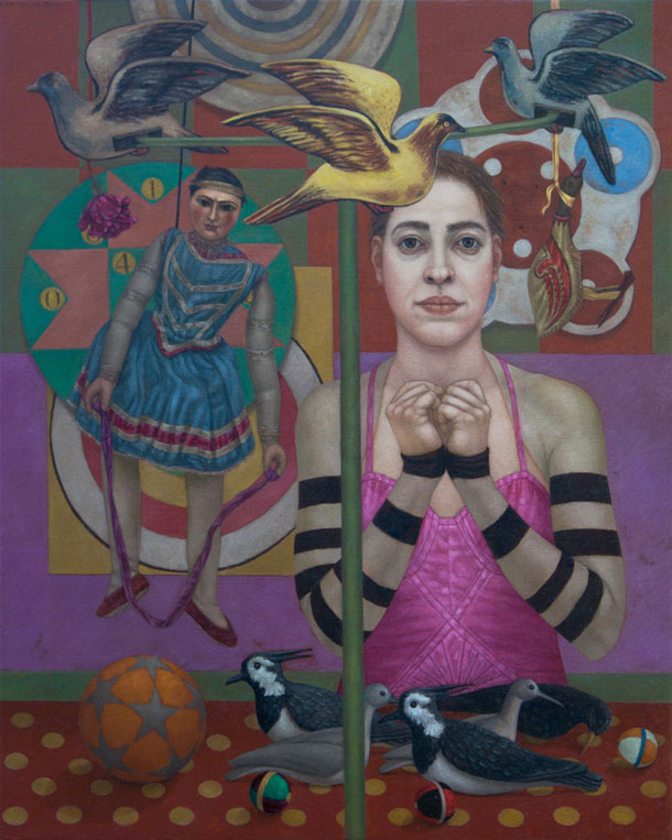 Lani Irwin, Gli Uccelli, 2015, 100 x 80 cm, oil on linen