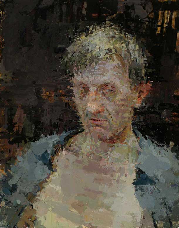 Robert with Gray Shirt, 2012 Oil on masonite 14 x 11 inches