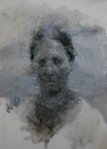 “Space between” oil on mylar, 14 x 11” 2012 images courtesy of the artist