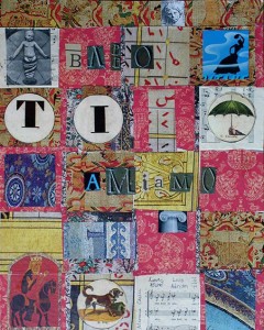 Babbo ti Amiamo 1997 mixed media collage