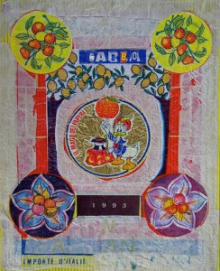Babbo ti Amiamo, 1993 mixed media collage