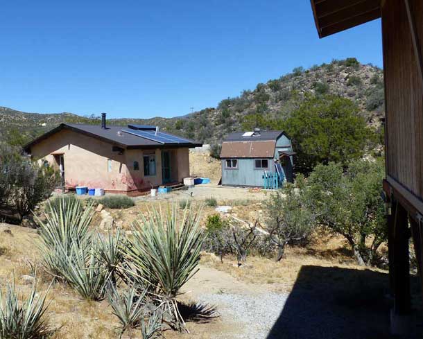 View of home and studio in Anza, Ca