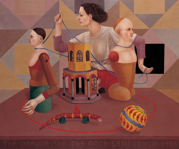 The Dragon and the Moon, 1995, 39 ½ x 47 ½ in, oil on linen