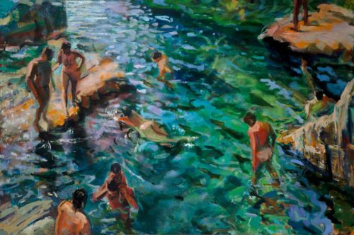 Rocky Cove, 72 X 108 inches