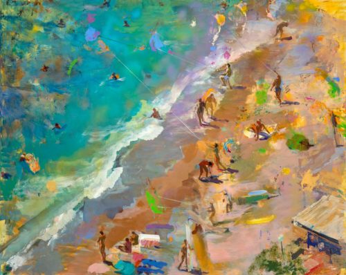 Flying Kites, 48 X 60 inches, acrylic on canvas