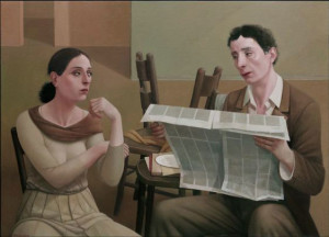  Il Giornale, 2009, 31 1/2 X 43 1/4 in., oil 