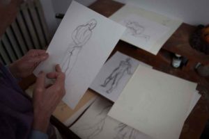 Drawings from Anderson's files, -- Photo credit Jason Houston