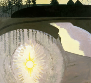 WINTER SUNSET, BLAIR POND 2008 oil on linen 48 x 52 inches