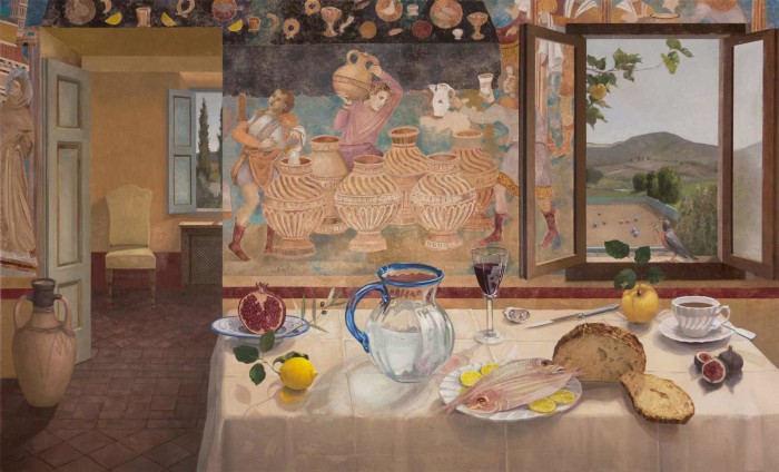 Miracoli, 36 x 60 inches oil on linen on panel 2013