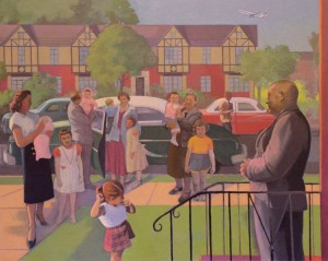 My Family, 2007, 40x50" mixed media/oil on panel