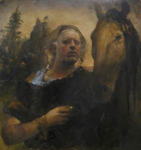 Odd-Nerdrum-self-portrait-at-lhippodrome