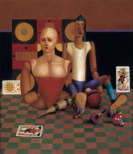 La Pendu, 1992, 27 ½ x 24 in, oil on poplar wood