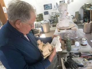 Stanley Lewis and his sculptures