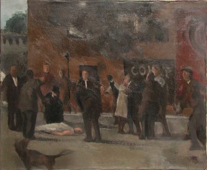 Lennart Anderson, Street Court, 1950's(?)