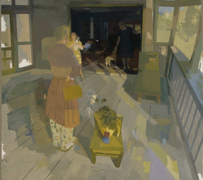 Visitors, 59x66in oil/linen, 2006