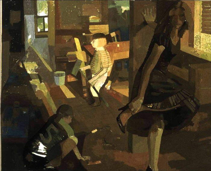 Cinderella, 56x68 in, o/c 2003 