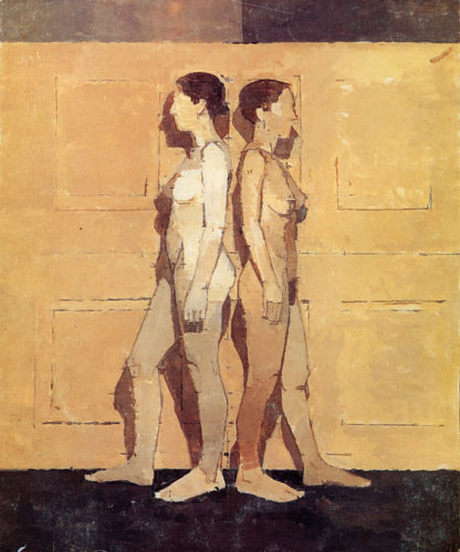 Euan Uglow, Tension, 1992-3 22 1/4 x 18 5/8 inches private collection