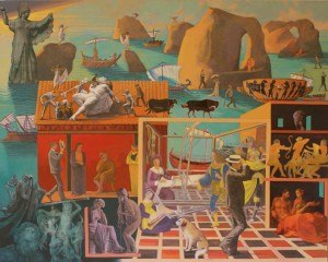 Ulysses, 2008, 40x50", mixed media
